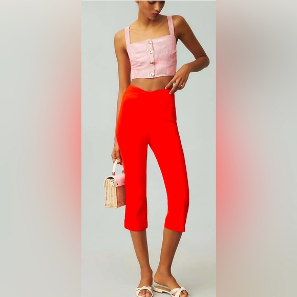 Anthropologie Pants - Anthropologie Maeve Structured Bombshell New Capri Pants sz 6